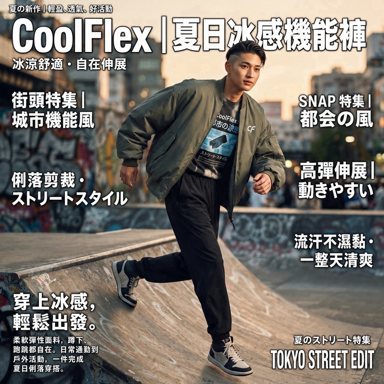 P-台灣製造 COOL FLXE 夏日冰感機能褲