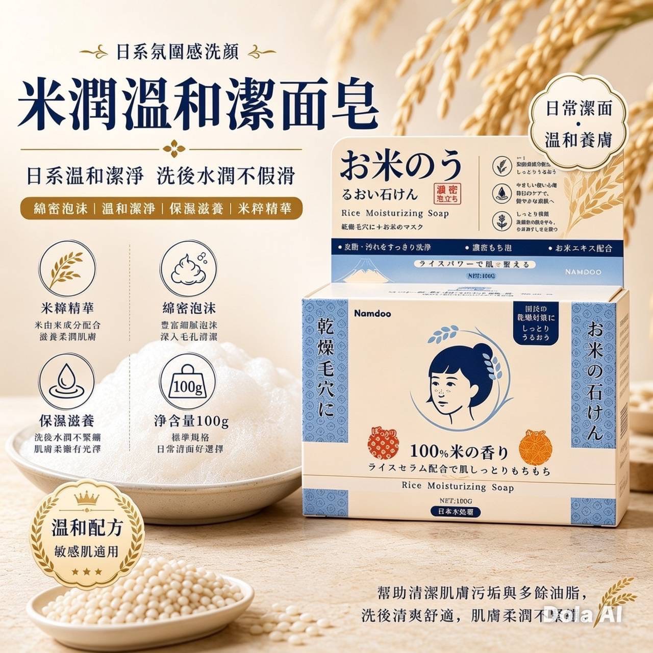 P-日本正品 柔焦濾鏡 大米皂 (2顆/組)